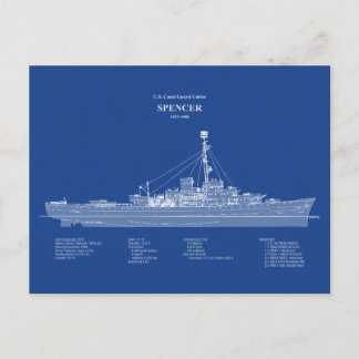 USCG Cutter Spencer wpg-36 - ABD Postkarte