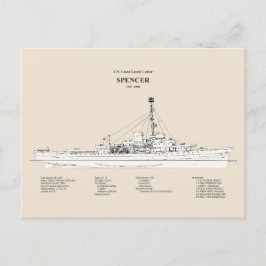 USCG Cutter Spencer wpg-36 - SBD Postkarte