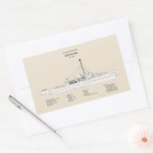 USCG Cutter Spencer wpg-36 - SBD Rechteckiger Aufkleber (Umschlag)