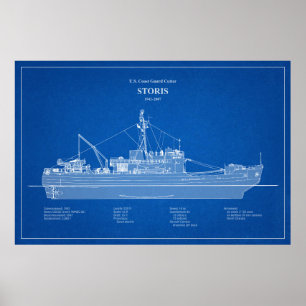 USCG Cutter Storis wmec-38 - ABD Poster