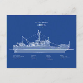 USCG Cutter Storis wmec-38 - ABD Postkarte