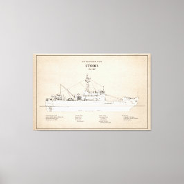 USCG Cutter Storis wmec-38 - SBD Leinwanddruck