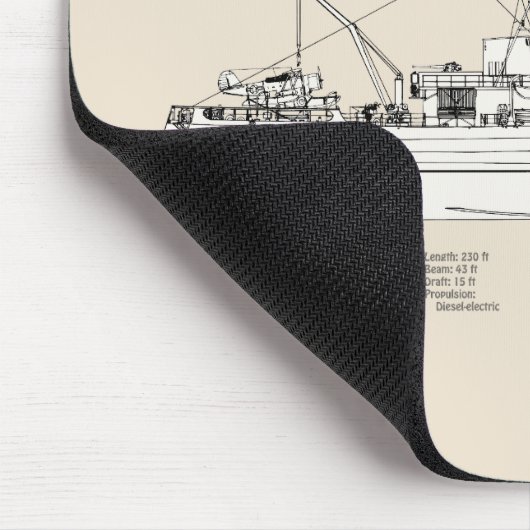 USCG Cutter Storis wmec-38 - SBD Mousepad (Ecke)