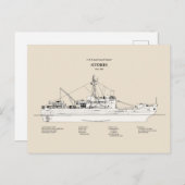 USCG Cutter Storis wmec-38 - SBD Postkarte (Vorne/Hinten)