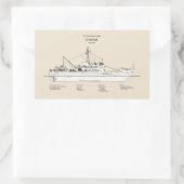 USCG Cutter Storis wmec-38 - SBD Rechteckiger Aufkleber (Tasche)