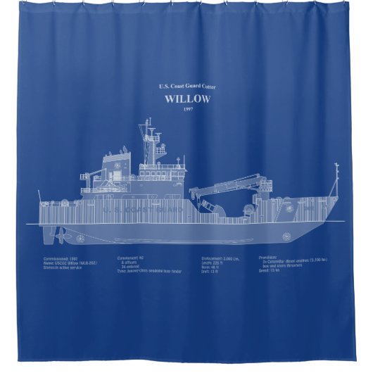 USCG Cutter Willow wlb-202 - ABD Duschvorhang (Vorderseite)