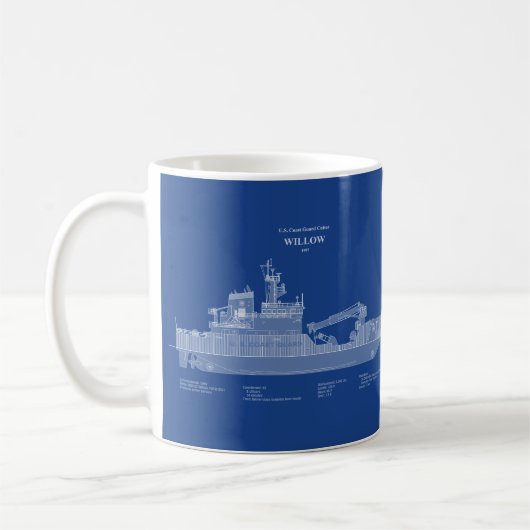 USCG Cutter Willow wlb-202 - ABD Kaffeetasse (Links)