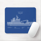 USCG Cutter Willow wlb-202 - ABD Mousepad (Mit Mouse)