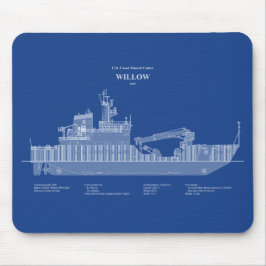 USCG Cutter Willow wlb-202 - ABD Mousepad