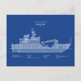 USCG Cutter Willow wlb-202 - ABD Postkarte