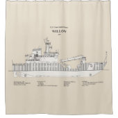 USCG Cutter Willow wlb-202 - SBD Duschvorhang (Vorderseite)