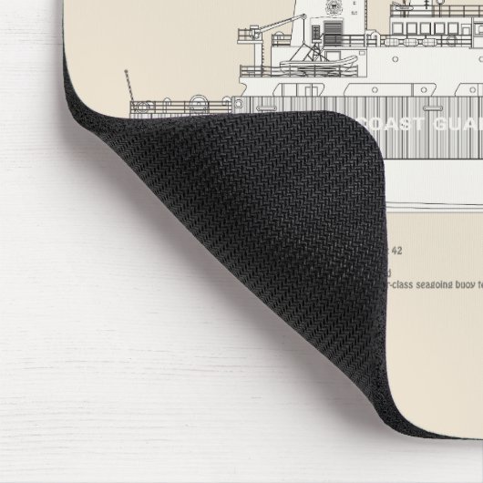 USCG Cutter Willow wlb-202 - SBD Mousepad (Ecke)