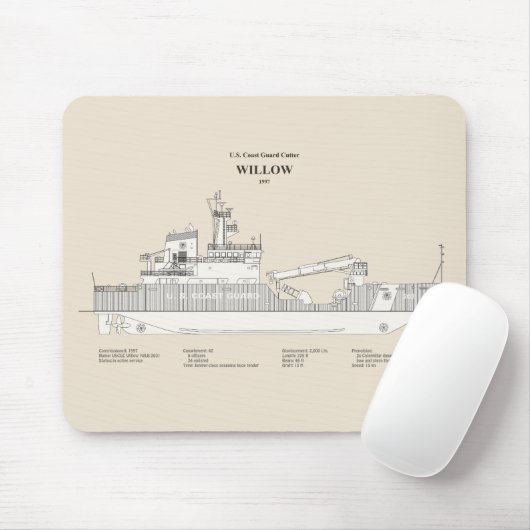 USCG Cutter Willow wlb-202 - SBD Mousepad (Mit Mouse)