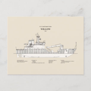 USCG Cutter Willow wlb-202 - SBD Postkarte