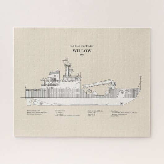 USCG Cutter Willow wlb-202 - SBD Puzzle (Horizontal)