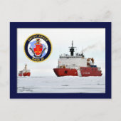 USCG Eisbrecher HEALY, Beaufort Sea, Alaska Postkarte (Vorderseite)