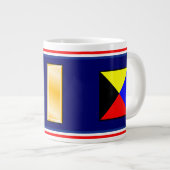 USCG Ensign Bravo Zulu Signal Flag Tasse (Vorderseite Rechts)