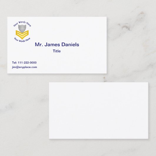 USCG First Class Business Card Visitenkarte (Vorne/Hinten)