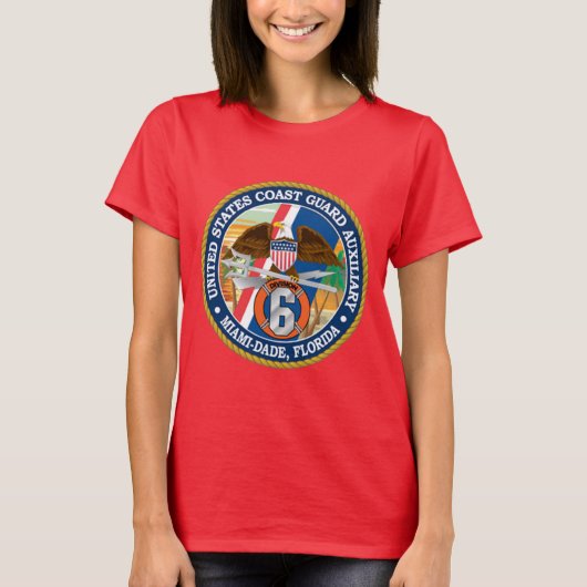 USCG Hilfsprogramm Miami-Dade Florida T-Shirt (Vorderseite)