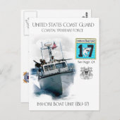 USCG Inshore-Boat Unit IBU-17 Postkarte (Vorne/Hinten)