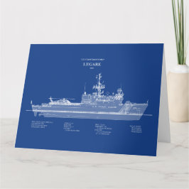 USCG Legare wmec-912 - ABD Dankeskarte