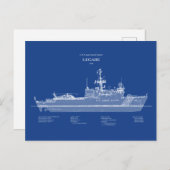 USCG Legare wmec-912 - ABD Postkarte (Vorne/Hinten)