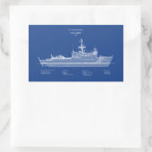 USCG Legare wmec-912 - ABD Rechteckiger Aufkleber (Tasche)