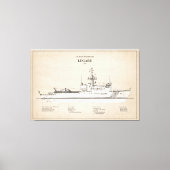 USCG Legare wmec-912 - SBD Leinwanddruck (Vorderseite)