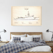 USCG Legare wmec-912 - SBD Leinwanddruck (Insitu (Schlafzimmer))