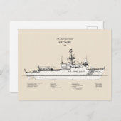 USCG Legare wmec-912 - SBD Postkarte (Vorne/Hinten)