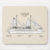 USCG Leuchtturm Zender Columbine - SBD Mousepad (Vorne)