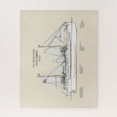 USCG Leuchtturm Zender Columbine - SBD Puzzle (Vertikal)