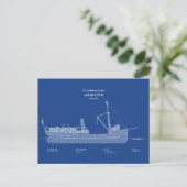 USCG Lighthouse Tender Amaranth - ABD Postkarte (Stehend Vorderseite)