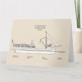 USCG Lighthouse Tender Amaranth - SBD Dankeskarte (Vorderseite)