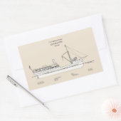 USCG Lighthouse Tender Amaranth - SBD Rechteckiger Aufkleber (Umschlag)