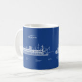 USCG Lighthouse Tender Goldenrod - ABD Kaffeetasse (Vorderseite Links)