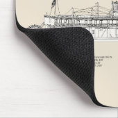 USCG Lighthouse Tender Goldenrod - SBD Mousepad (Ecke)