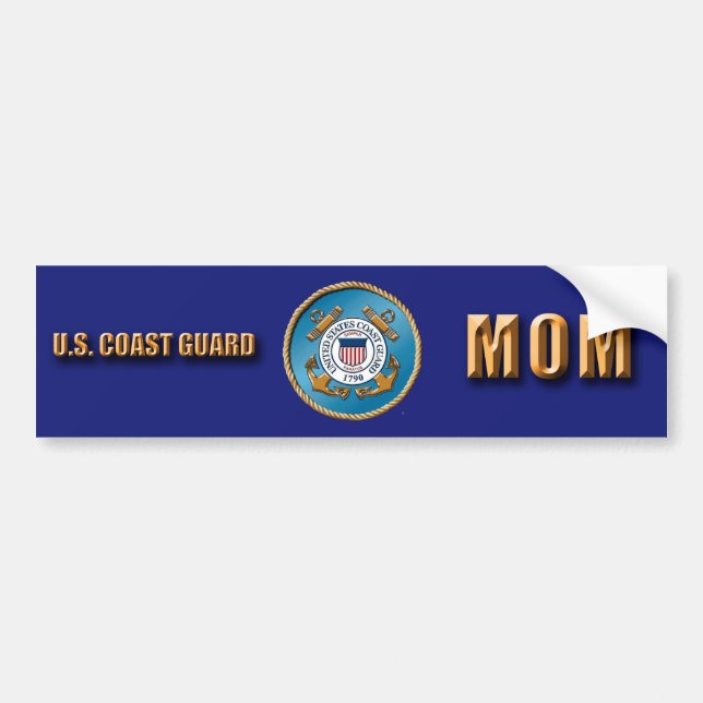USCG Mama Autoaufkleber (Vorne)
