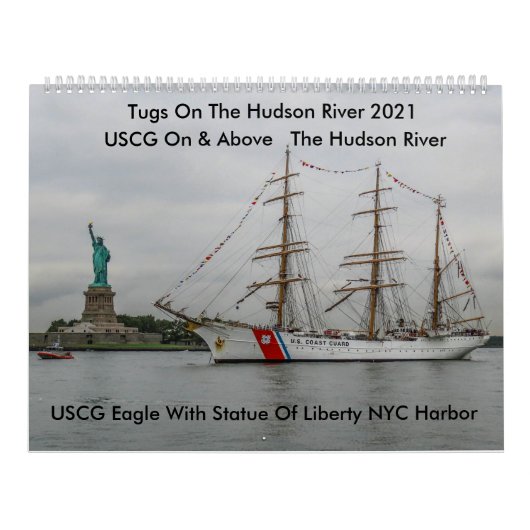 USCG On & Over the Hudson River 2021 Calendar Kalender (Titelbild)