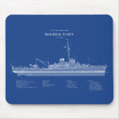 USCG Roger B. Taney Whec-37 - ABD Mousepad (Vorne)
