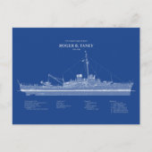USCG Roger B. Taney Whec-37 - ABD Postkarte (Vorderseite)