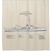 USCG Roger B. Taney Whec-37 - SBD Duschvorhang (Vorderseite)