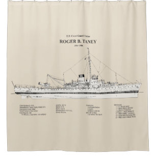 USCG Roger B. Taney Whec-37 - SBD Duschvorhang