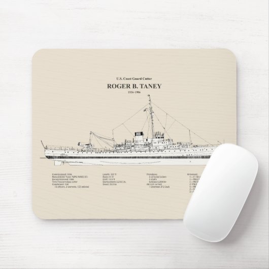 USCG Roger B. Taney Whec-37 - SBD Mousepad (Mit Mouse)