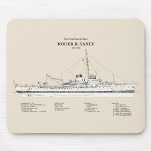 USCG Roger B. Taney Whec-37 - SBD Mousepad