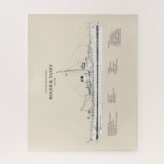 USCG Roger B. Taney Whec-37 - SBD Puzzle (Vertikal)