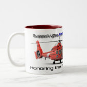 USCG Unterstützung Zweifarbige Tasse (Links)