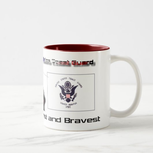 USCG Unterstützung Zweifarbige Tasse (Rechts)