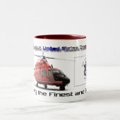 USCG Unterstützung Zweifarbige Tasse (Mittel)
