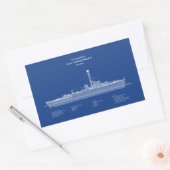 USCG USS Albuquerque PF-7 - ABD Rechteckiger Aufkleber (Umschlag)